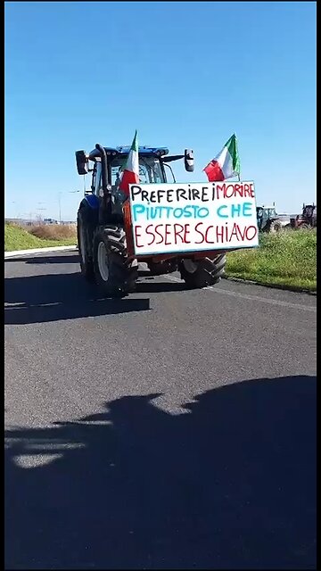 Italian farmer's protest