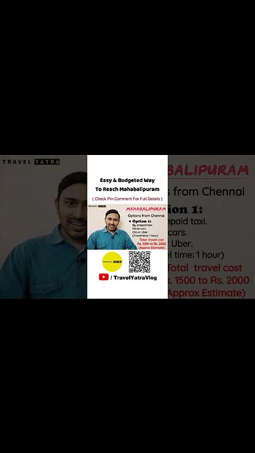 How to visit #mahabalipuram from #chennai In A Very Convenient Way #shorts #travelyatra