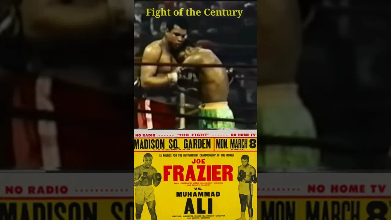 Ali vs Frazier 1 Frazier's left hook puts Ali on the canvas #shorts