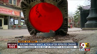 Building owner wants action after crashes