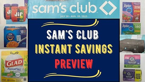 Sam's Club ~ Instant Savings Preview!