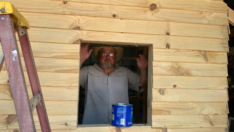 Day 2 of Building Another Playhouse!