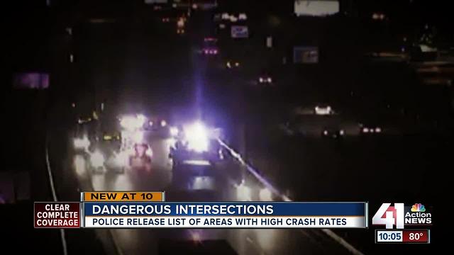KCPD identifies 'high crash locations' in KCMO