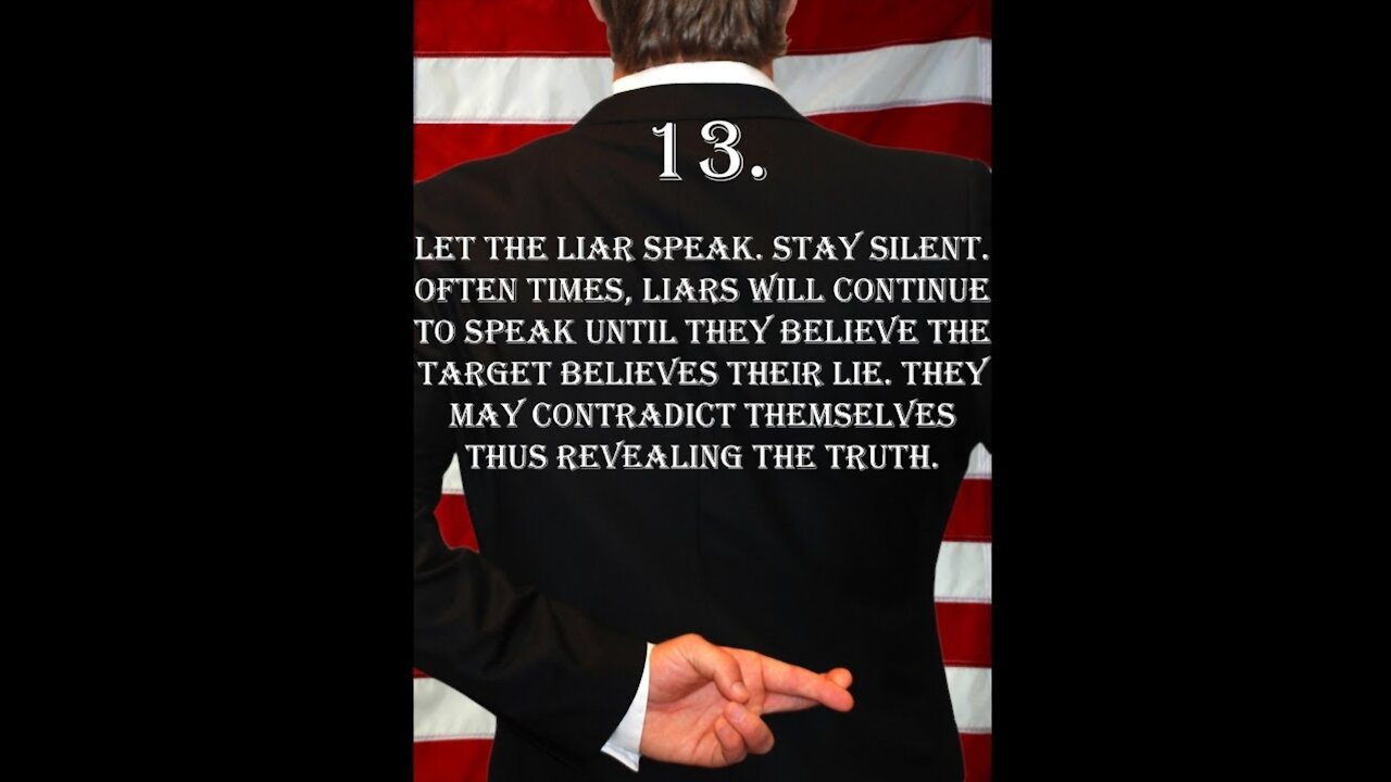 Deception Tip 13 - Stay Silent - How To Read Body Language