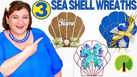 NEW Dollar Tree SEA SHELL WREATH Form DIY Tutorials