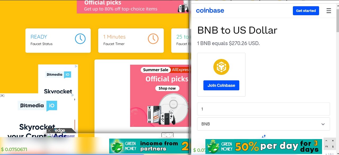 How To Earn Free BNB TOKENS Cryptocurrency At BTC Bunch Every 1 Min Withdraw Via FaucetPay