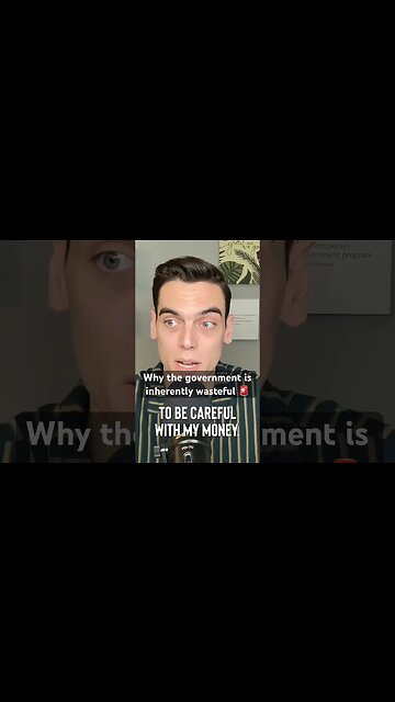 Why the government is inherently wasteful 🚨