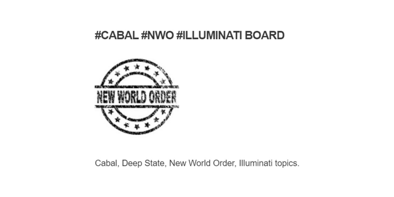 #Cabal #NWO #illuminati Board