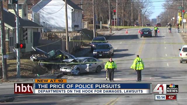 Police chases can lead to lawsuits, property damage