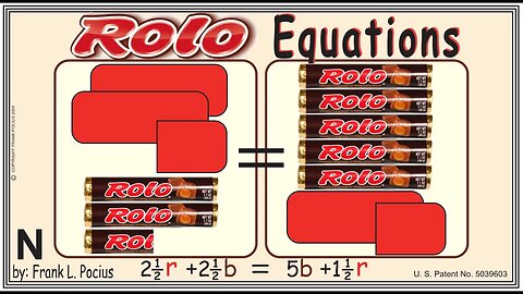 VISUAL ROLO 2.5r+2.5b=5b+1.5r EQUATION _ SOLVING BASIC EQUATIONS _ SOLVING BASIC WORD PROBLEMS