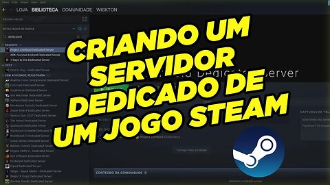 Criando um servidor dedicado de um jogo STEAM