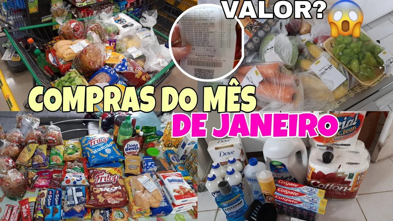 A PRIMEIRA COMPRA DO ANO🛒 QUANTO GASTAMOS?😱