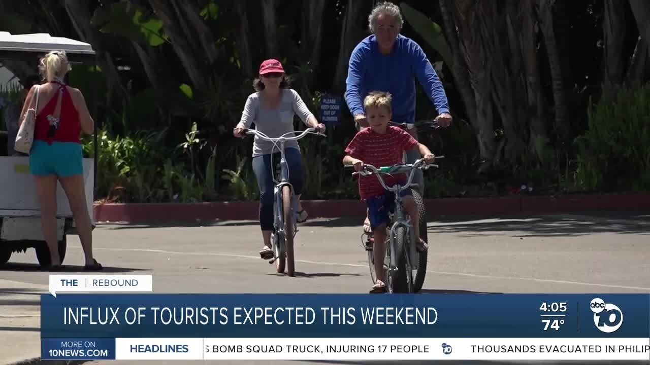 Influx of tourists expected Fourth of July weekend