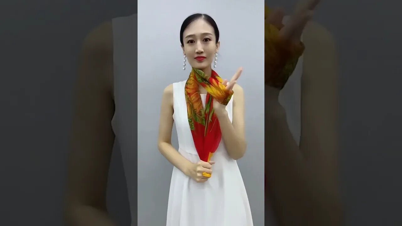 Cute Scarf Outfit DIY!! #패션 팁 #Shorts #tips #korean #소녀들 #팁