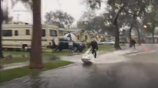 Jet Skiing In the Streets Of California