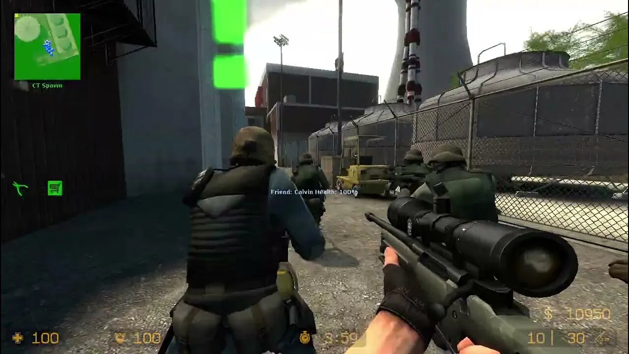 Counter Strike Source Nuke Bots #8 Only Sniper Rifles