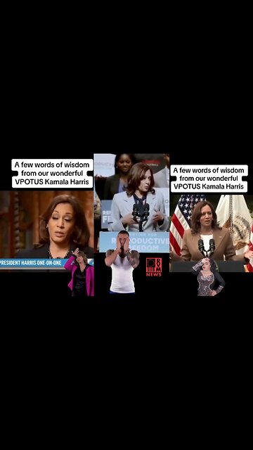 Kamala Harris's Word Salads Tossed Into A Facepalm Montage