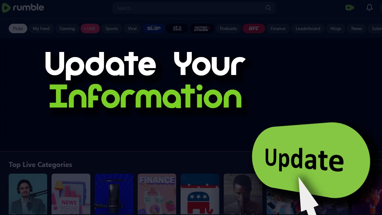 How To Update Your Information On Rumble?