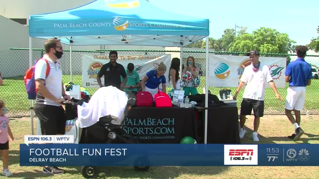 Football Fun Fest provides free backpacks for kids