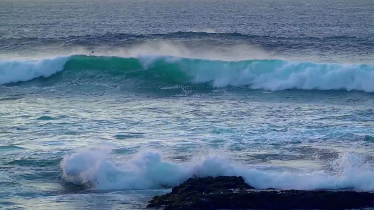 Beautiful Moonlit Ocean Waves 10 hr 45 min