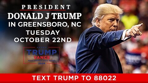 President Trump in Greensboro, NC