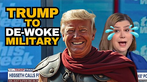 WOKE Dem Slotkin Worries Trump Will DE-WOKE The Military