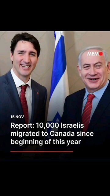 Canadians, be careful, the land thieves have arrived! 10,000 Israelis migrated to Canada.