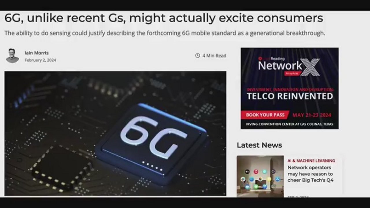 6G is Coming! 6G Will Excite Consumers! It's A Sinister Military Application!