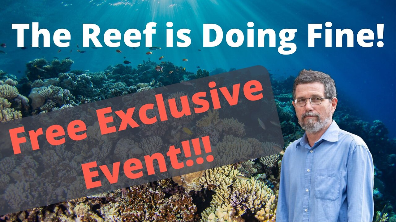 The Reef is doing fine! Free Melbourne event!