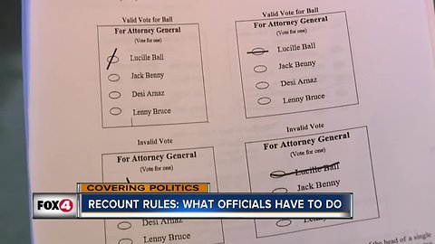 What votes are valid in a manual recount