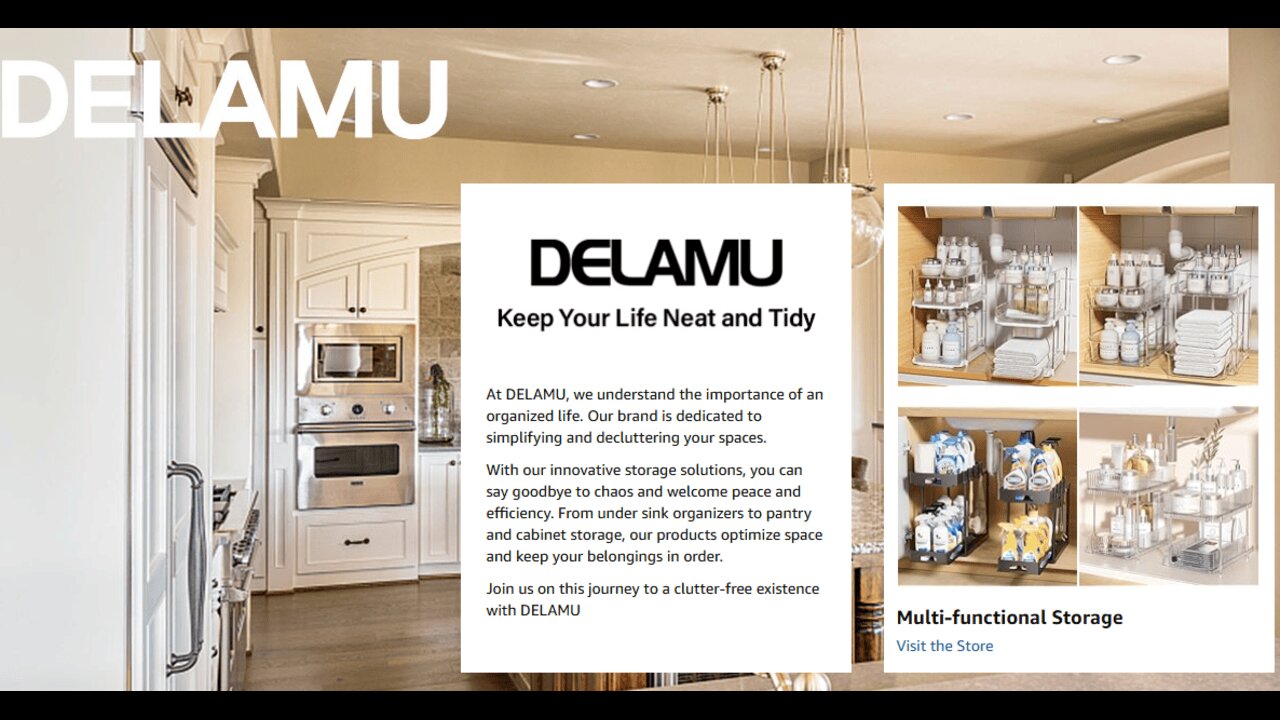 Delamu 2 Sets of 2-Tier Multi-Purpose Bathroom Under Sink Organizers and Storage