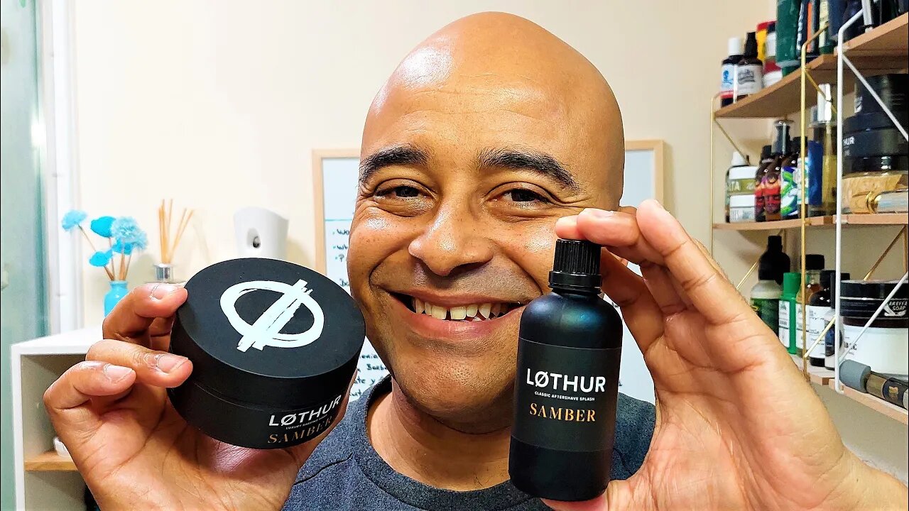 ASMR Samber set and Moisturizer by Løthur Grooming, Bolzano blade first use.