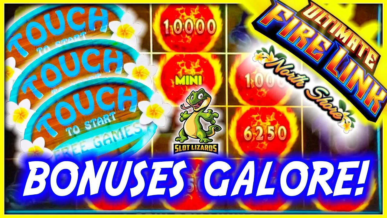 BONUSES GALORE!!! HUGE WIN! ON FIRE! Ultimate Fire Link North Shore Slot LIVESTREAM HIGHLIGHT