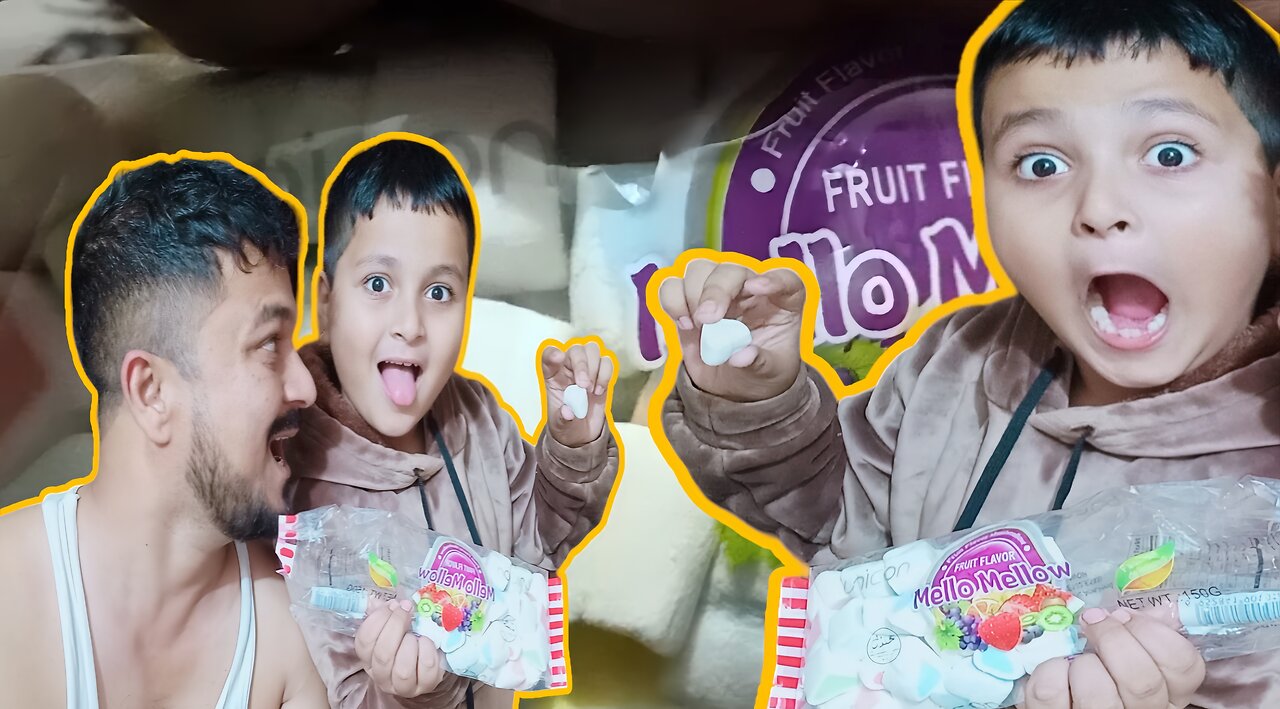 Finley Marshmallow poni khaiyo||pochi ta mitho nai lagena||Yummy marshmallow||Saurabvlogs 🤤