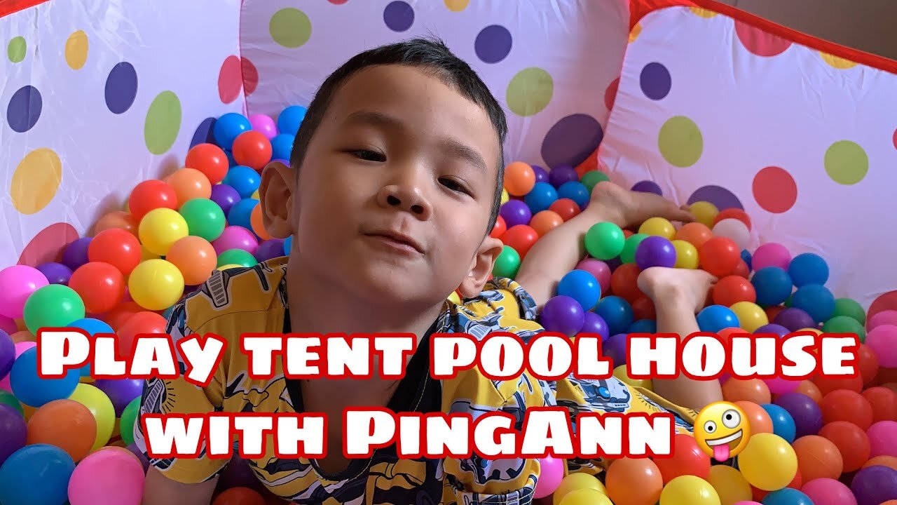 Play tent pool house with PingAnn