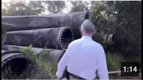 Alarming footage of the discarded remains of a wind farm in Queensland, Australia