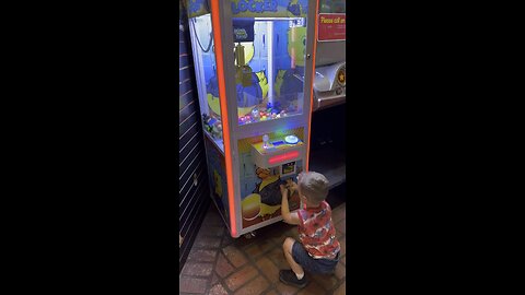 Kiddo Beats Claw Game…Well Kinda