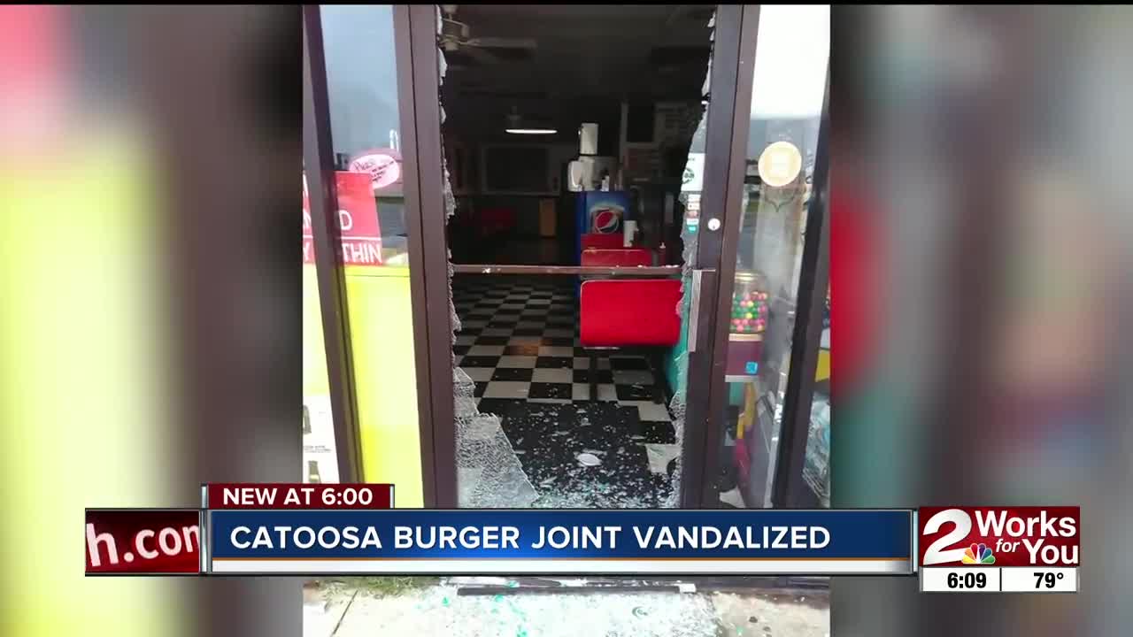Catoosa burger joint vandalized