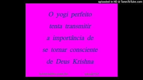 O yogi perfeito tenta transmitir a importância de se tornar consciente de Deus Krishna kfm8757