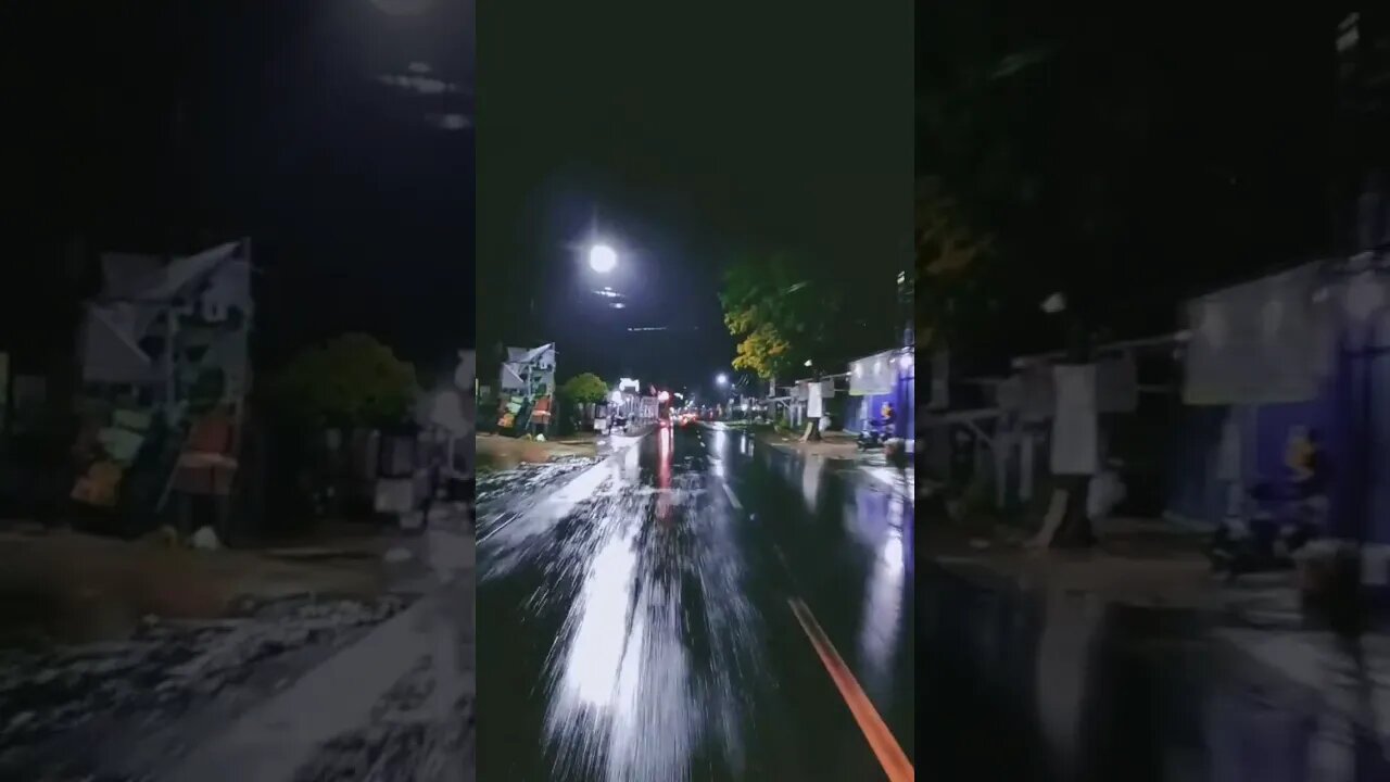 mentaham story wa malah hari jalan" hujan aesthetic