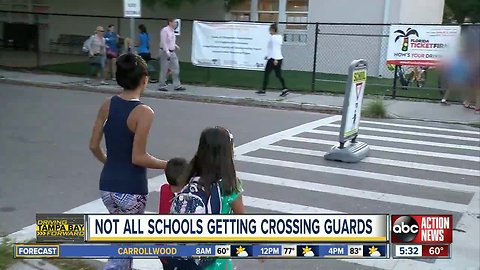 45 elementary schools don't have crossing guards in Hillsborough County