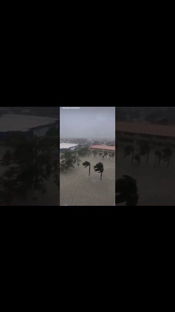 Extreme Storm Surge In Fort Myers Beach, Florida, During Hurricane Ian