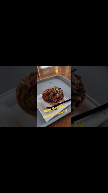 Disney's Hollywood Studios New Korean BBQ waffle bowls.