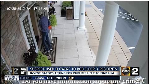 Police looking for suspect who used flowers to gain access to retirement facility