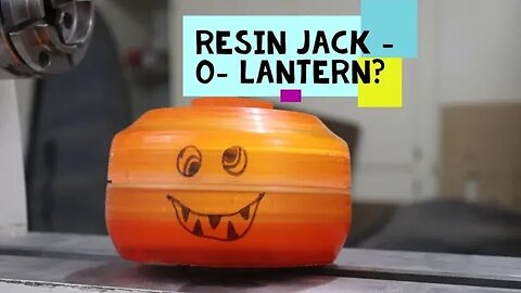 Wood Turning a Resin Pumpkin