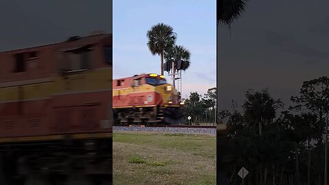 Florida East Coast Railway FEC-202 at Daytona Beach Golf Club Mar. 18 2023 #railfanrob #fec