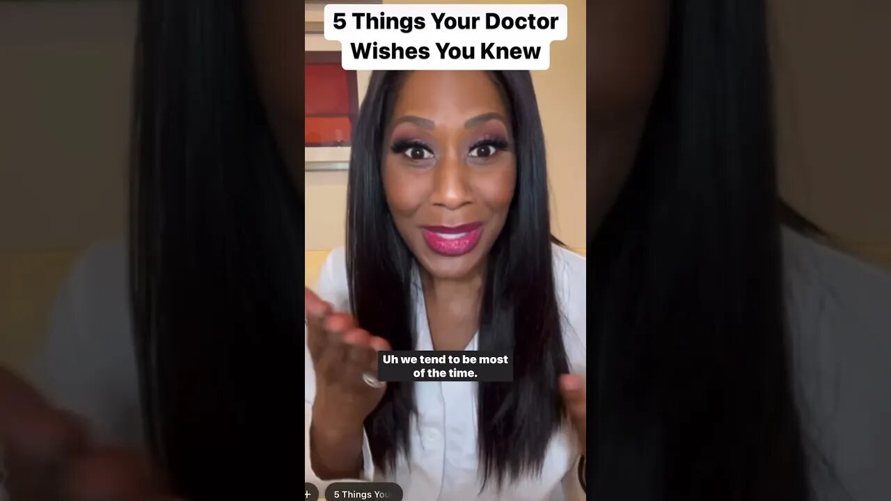 5 Things Your Doctor Wishes You Knew 👩🏾⚕️! #shorts