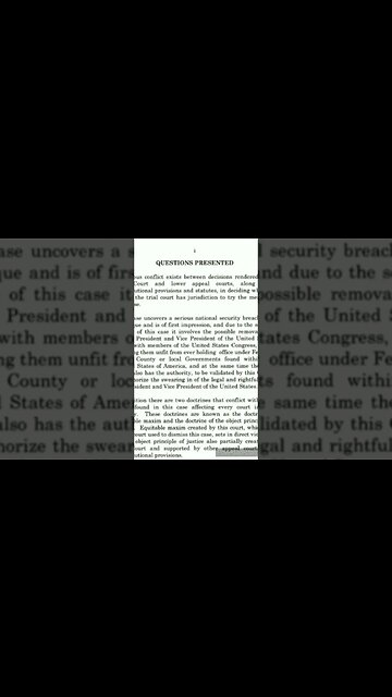 SUPREME COURT DOCKET 22-380 REMOVAL OF A SITTING PRESIDENT