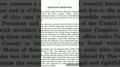 SUPREME COURT DOCKET 22-380 REMOVAL OF A SITTING PRESIDENT