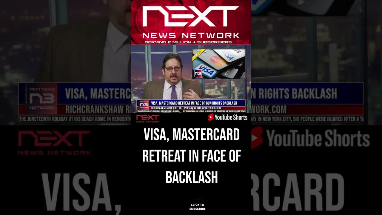 Visa, Mastercard retreat in face of gun rights backlash #shorts